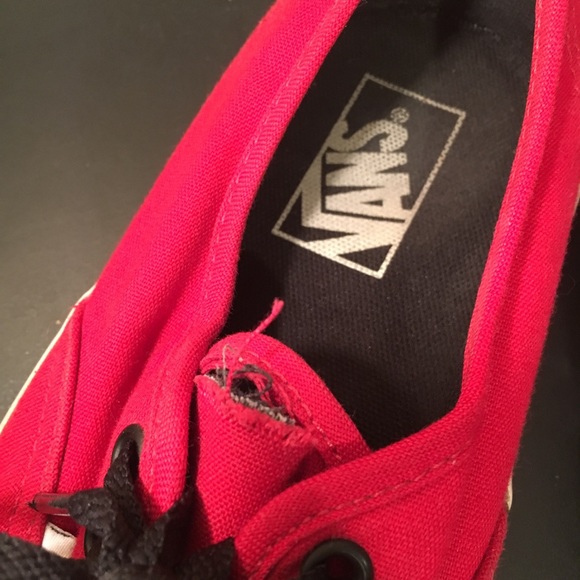 Red Authentic Vans - Picture 3 of 3